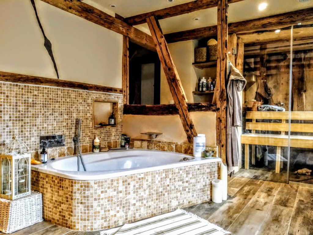 Création d'une salle de bain dans une maison alsacienne