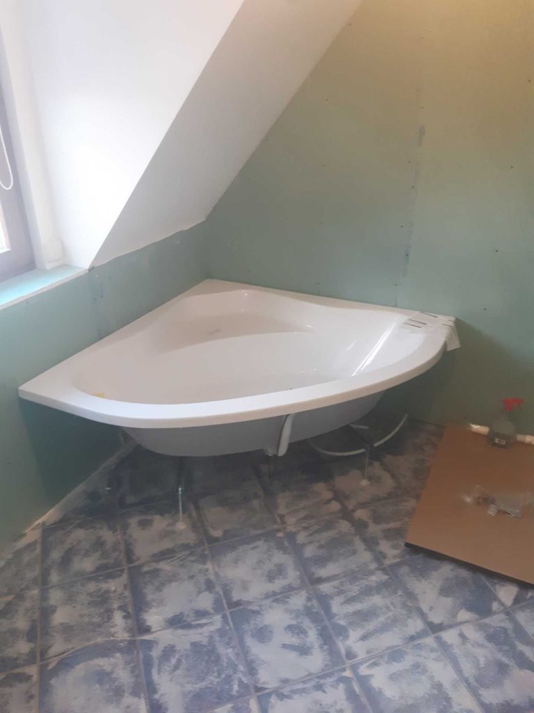Rénovation d'une salle de bain en cours